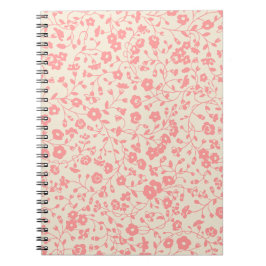 Caderno Espiral Design Floral Rosa-Creepers