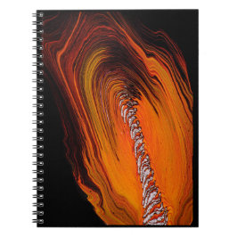 Caderno Espiral Design fluido da arte da emergência