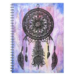 Caderno Espiral Design ideal do coletor com contexto da aguarela