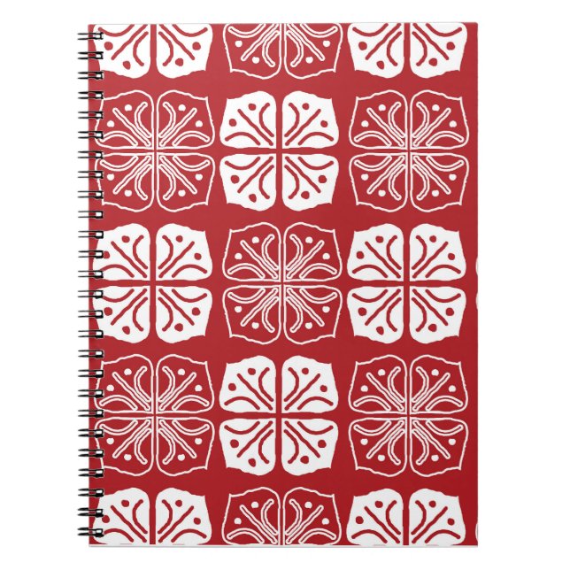 Caderno Espiral Design indonésio Batik Kawung Gurda (Frente)