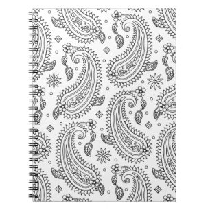 Caderno Espiral Design inspirado de Paisley