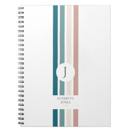 Caderno Espiral Design minimalista em cores pastosas