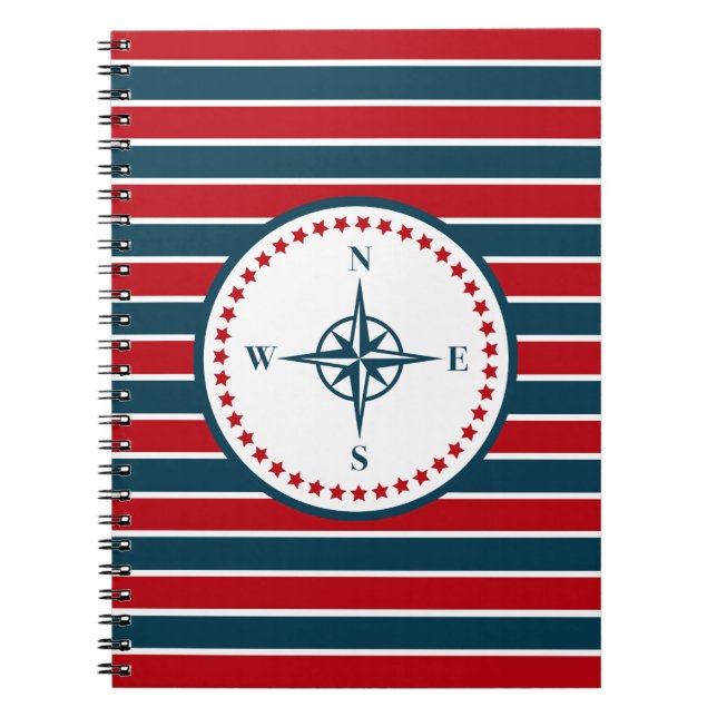 Caderno Espiral Design náutico (Frente)