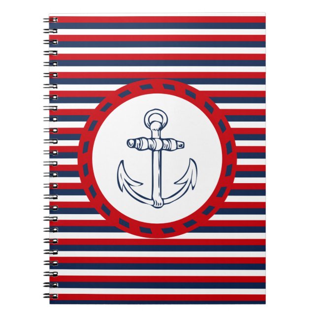 Caderno Espiral Design náutico (Frente)
