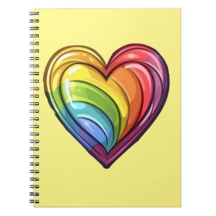 Caderno Espiral design orgulho gay
