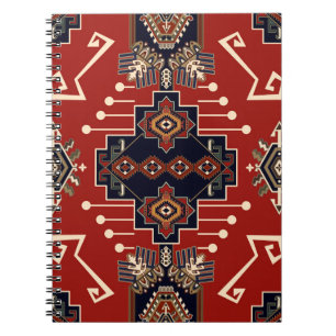 Caderno Espiral Design Ornamental Rug: Vintage Geométrico.