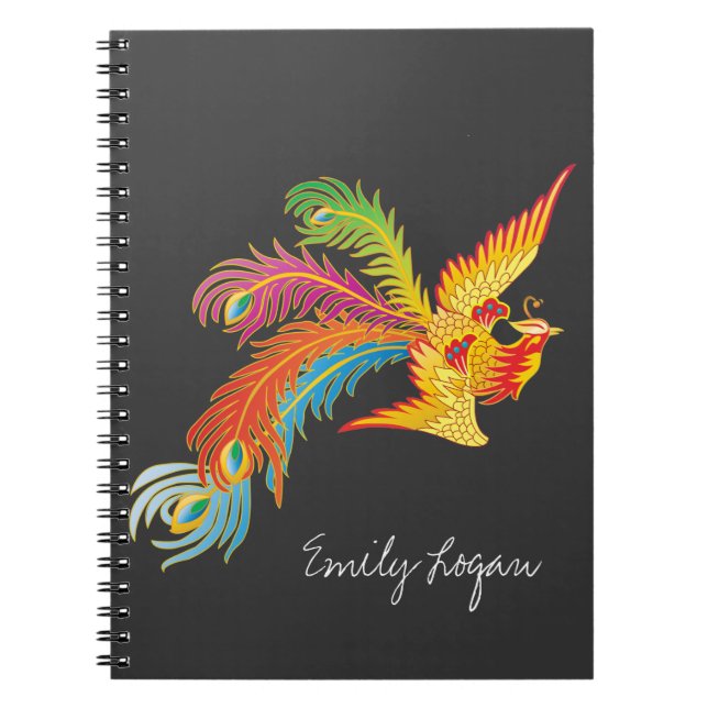 Caderno Espiral Design personalizado de Phoenix (Frente)