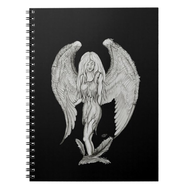 Caderno Espiral Design preto e branco (Frente)