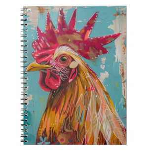 Caderno Espiral DESIGN PS Nature, BoHo Rooster Notebook