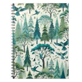 Caderno Espiral Design sem costura inspirada na natureza