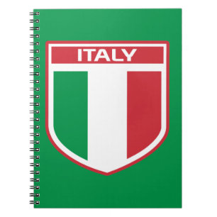 Caderno Espiral Design Sinalizador/Crachá Itália