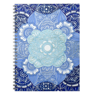 Caderno Espiral Design tonificado azul da serenidade