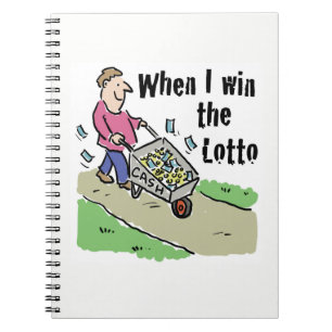 Caderno Espiral Design vencedor da Loteria com Barrow of Cash