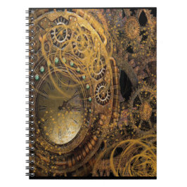 Caderno Espiral Design Vintage Steampunk