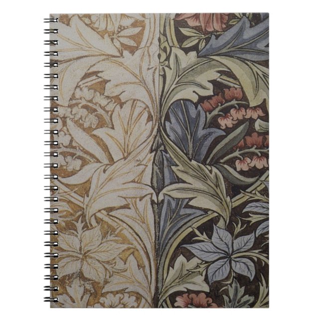 Caderno Espiral Design William Morris Bluebell Tapeçaria (Frente)