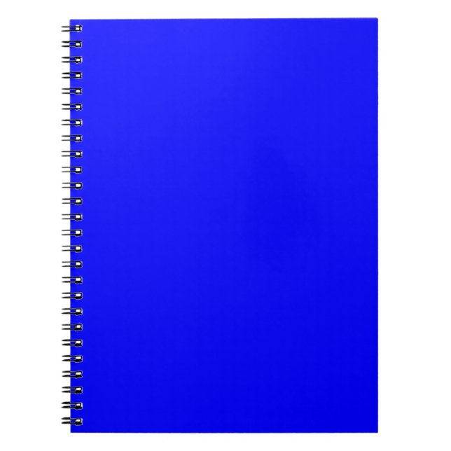 Caderno Espiral Designer Personalizado de Cor Azul (Frente)