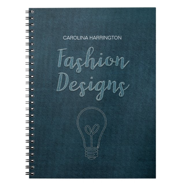 Caderno Espiral Designs de Moda Personalizados (Frente)