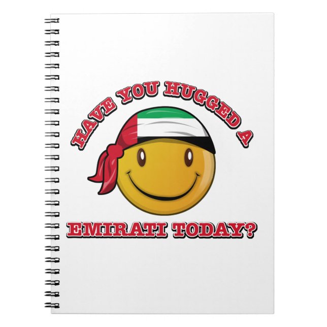 Caderno Espiral Designs de sinalizador UAE (Frente)
