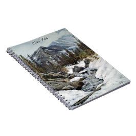 Caderno Espiral Deslumbrante Estes Park Colorado Corrente de Inver
