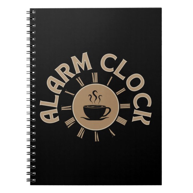 CADERNO ESPIRAL DESPERTADOR RETRÔ AMANTE DE CAFÉ DA MANHÃ (Frente)