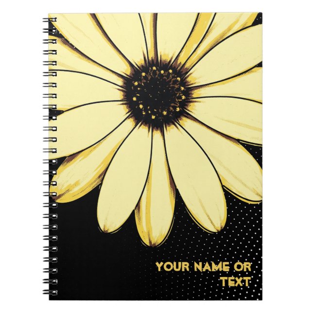 Caderno Espiral Despertar Botânico: Osteospermum 'Buttermilk' (Frente)