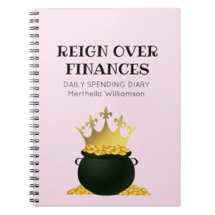 Caderno Espiral DESPESAS DIÁRIAS personalizadas