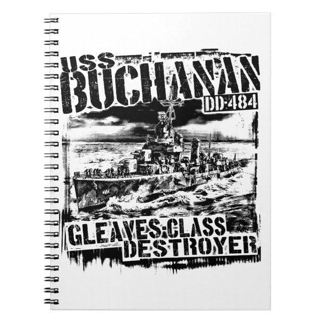 Caderno Espiral Destroyer Buchanan (Frente)