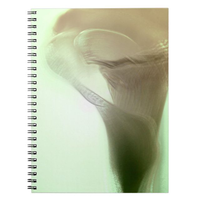 Caderno Espiral Detalhe da Flor Romântica (Frente)