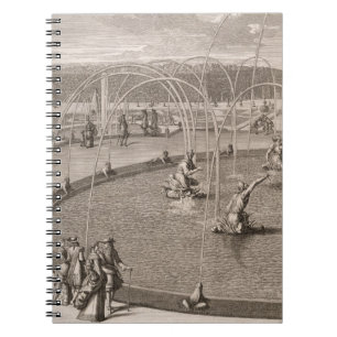 Caderno Espiral Detalhe de fonte de Diana e de Apollo em Versaill