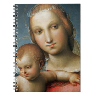 Caderno Espiral Detalhe de <Virgin and Child> Atribuído a Rapha