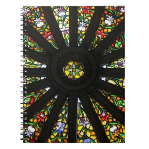 Caderno Espiral Detalhe de vitral