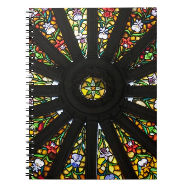Caderno Espiral Detalhe de vitral (Frente)