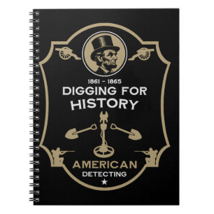 Caderno Espiral Detecção de Metais da Guerra Civil Americana