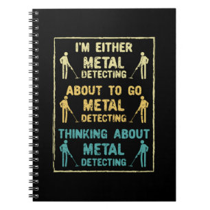 Caderno Espiral Detector de metal que detecta metais
