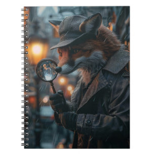 Caderno Espiral Detector Sly Fox numa definição de noir