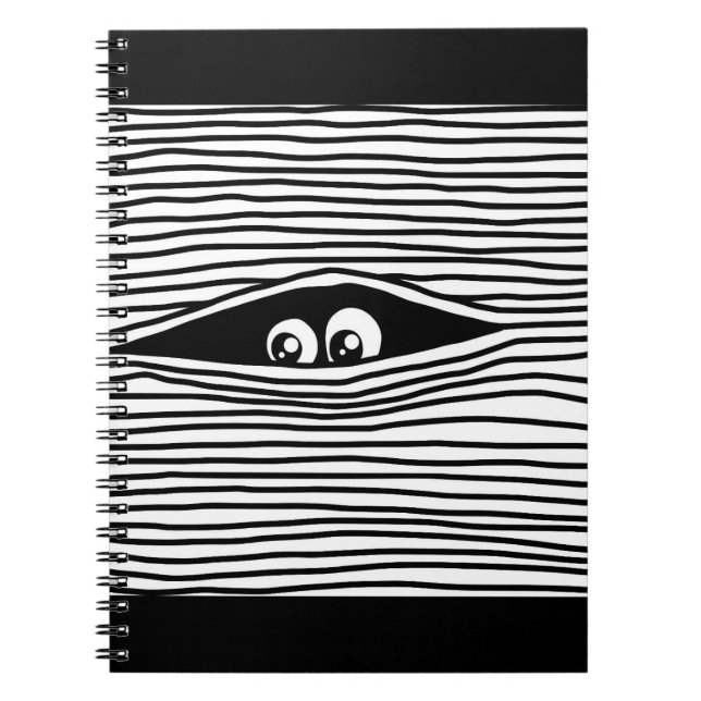 Caderno Espiral Detetive espionando (Frente)