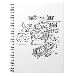 Caderno Espiral Detetives de armazenamento em um supermercado