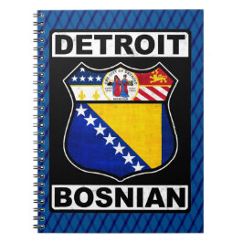 Caderno Espiral Detroit Bosnian American Notepad