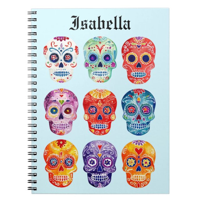 Caderno Espiral Deus da La Muertas (Frente)