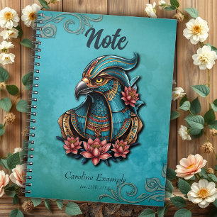 Caderno Espiral Deus do Falcão Egípcio.