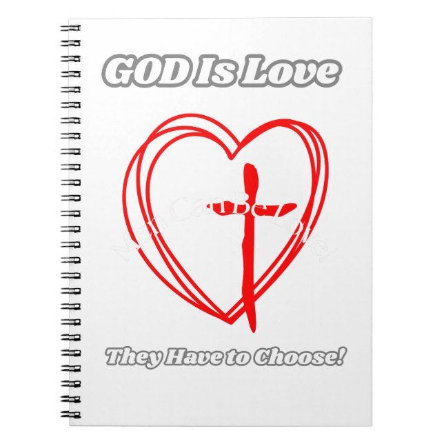 Caderno Espiral "Deus É O Amor." (Frente)