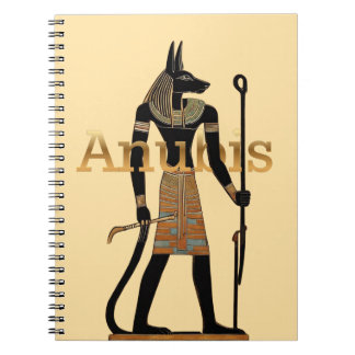 Caderno Espiral Deus Egípcio Antigo Anúbis