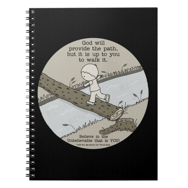 Caderno Espiral Deus fornece um caminho (Frente)