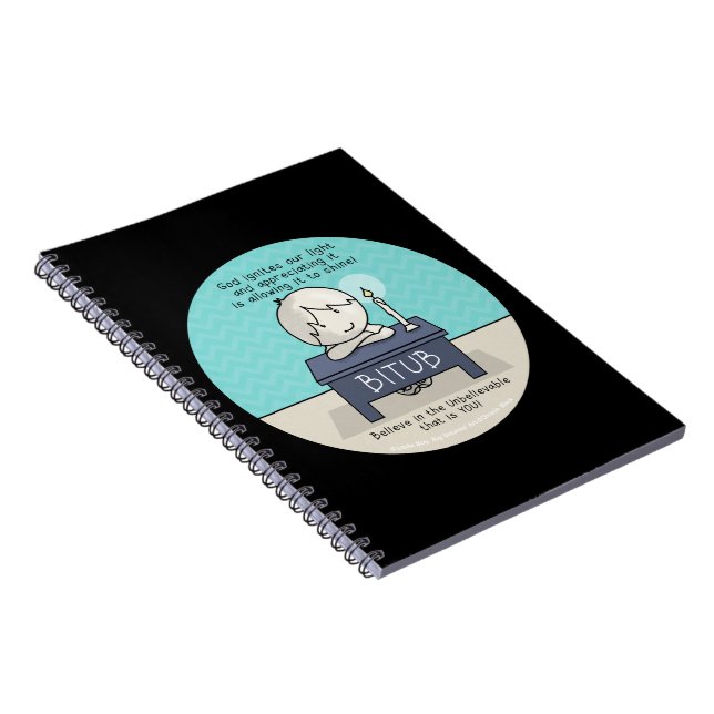 Caderno Espiral Deus incendeia nosso notebook leve (Lado Direito)