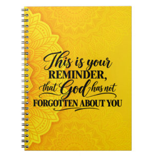 Caderno Espiral Deus não se esqueceu