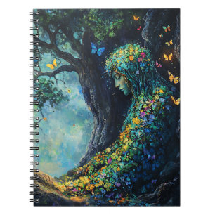 Caderno Espiral Deusa da Floresta Encantada com Borboletas (6)