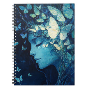 Caderno Espiral Deusa da Floresta Encantada com Borboletas (9)