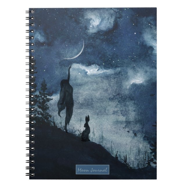 Caderno Espiral Deusa da Lua Moody Blue (Frente)