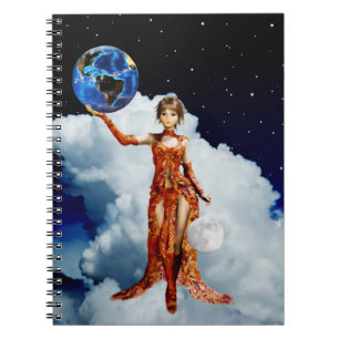 Caderno Espiral Deusa do Notebook Universo
