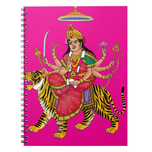 Caderno Espiral Deusa Durga (Frente)